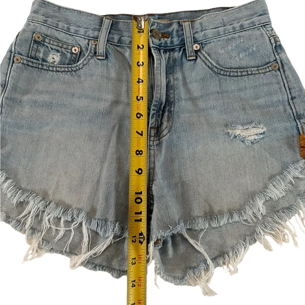 Madewell The Perfect Summer Jean Fringe Shorts Size 26 - Picture 6 of 17